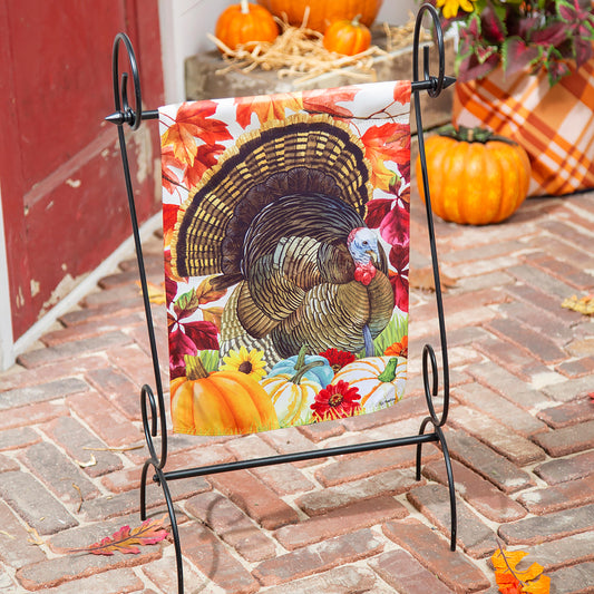 November Turkey Garden Suede Flag