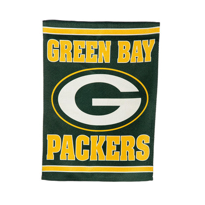 Embossed Suede Flag, House Size, Green Bay Packers