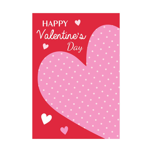 Happy Valentine's Day Basic Applique Garden Flag
