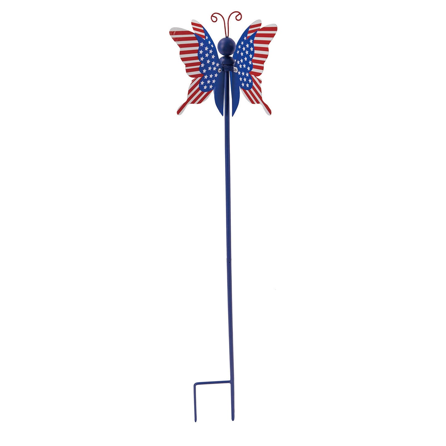 American Flag Spinning Winged Garden Stake, Butterfly