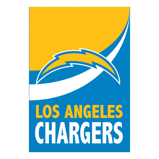 Los Angeles Chargers Burlap Flag GDN Size