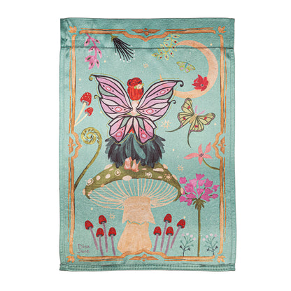 Fairy Wonderland Reversible Lustre Garden Flag