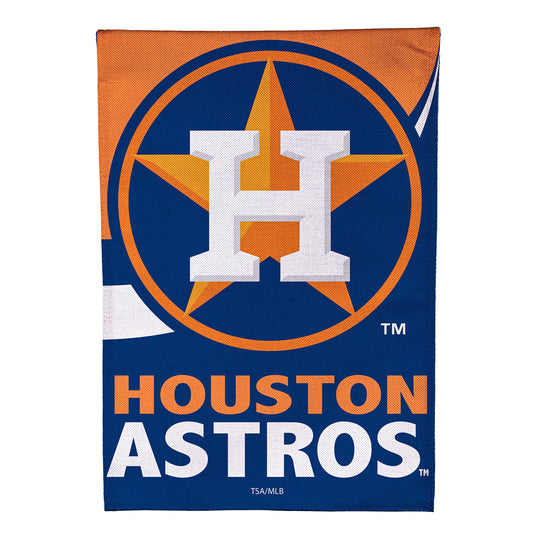 Houston Astros Burlap House Flag