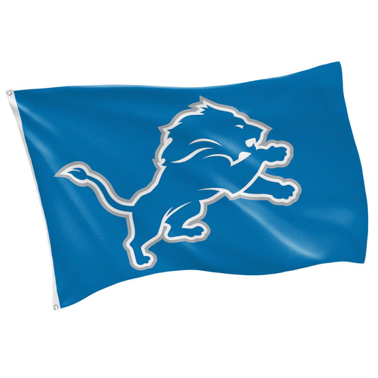 Detroit Lions Single Sided Flag w/ 2 Grommets, 3'x5'