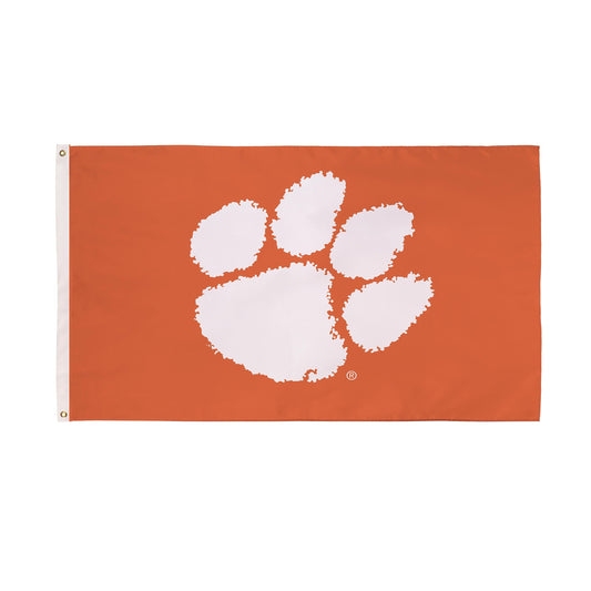 Clemson University Single Sided Estate Flag with 2 Grommets, 3'x5'