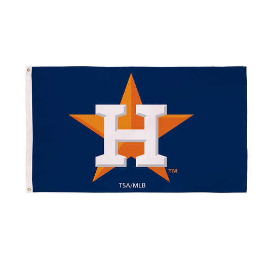 Houston Astros Single Sided Flag w/ 2 Grommets, 3'x5'