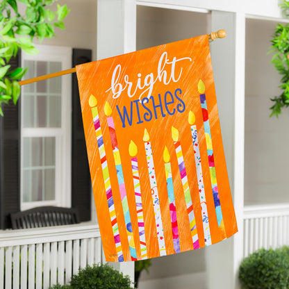Birthday Party Reversible Suede House Flag