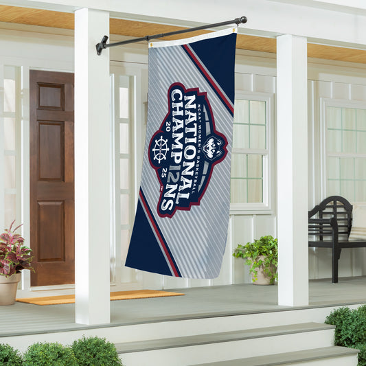 University of Connecticut, Womens NCAAB Champs Single Sided Flag w/ 2 Grommets, 3'x5' Estate Size