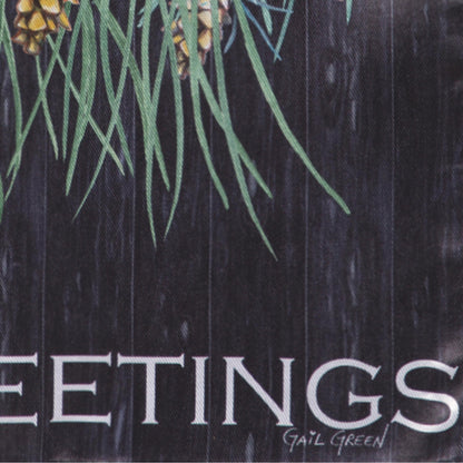 Season's Greeting Bird Lustre Garden Flag