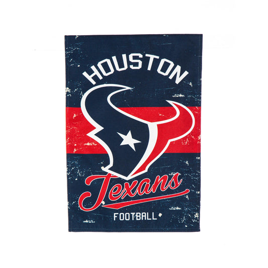 Houston Texans Vintage Linen Garden Flag
