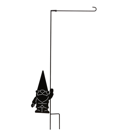 Gnome Laser Cut Garden Flag Stand