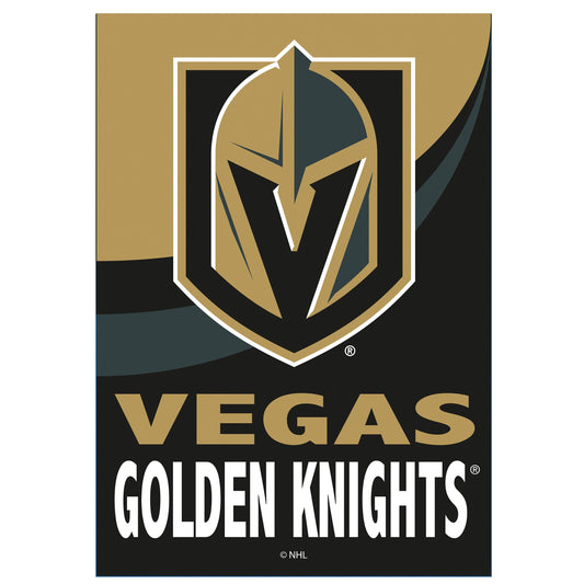 Vegas Golden Knights Burlap Flag House Size