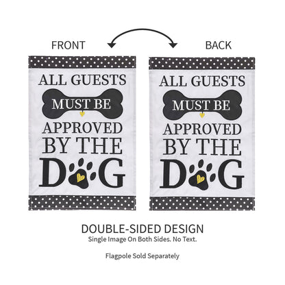 Approved by the Dog Garden Applique Flag