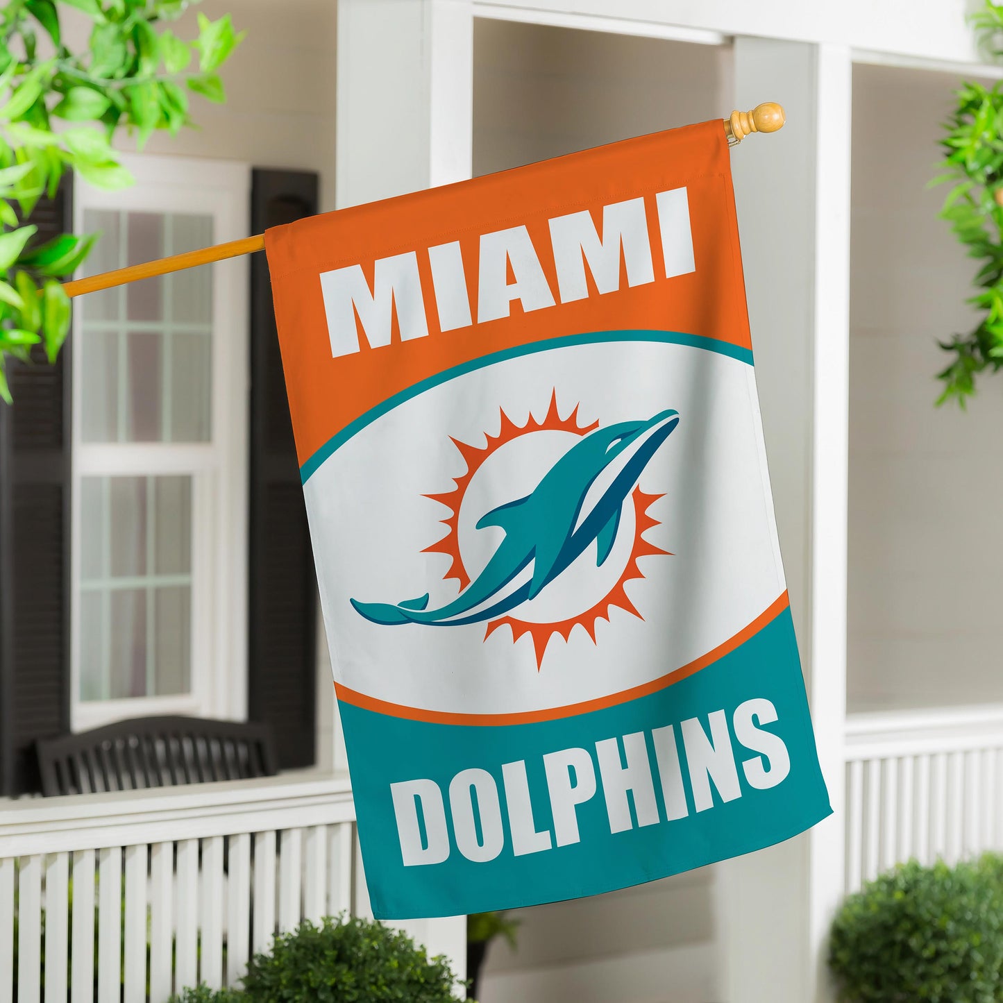 Miami Dolphins Suede Flag, House