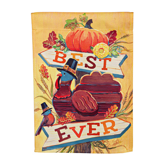 Best Ever Turkey Suede Garden Flag