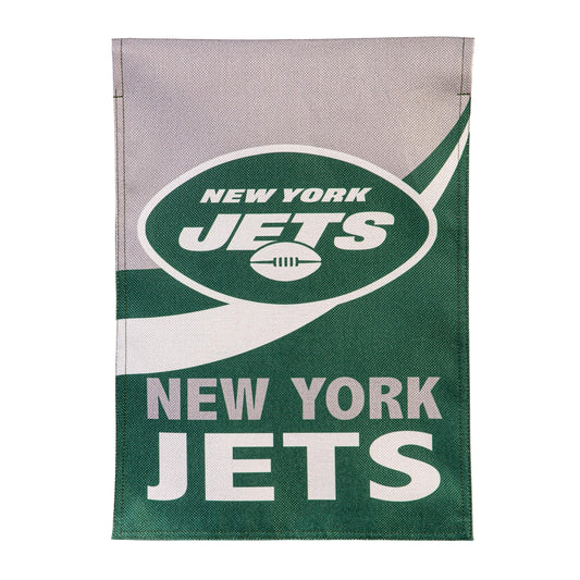 New York Jets Burlap Flag GDN Size
