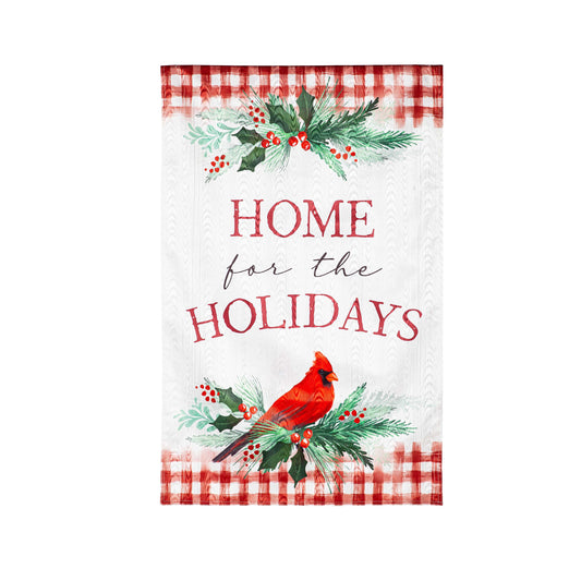 Holiday Cardinal Moire House Flag