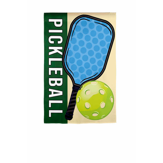 Pickleball Suede Garden Flag