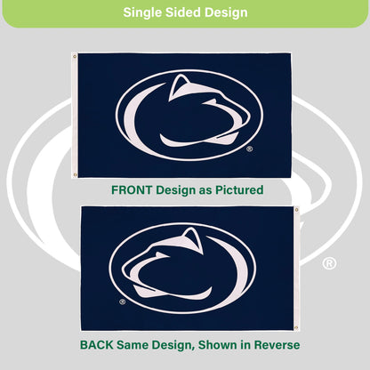 Penn State Single Sided Flag w/ 2 Grommets, 3'x5'