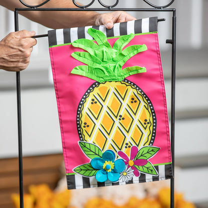 Potted Plant Garden Flag Stand