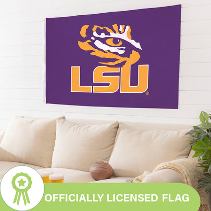 Louisiana State University Single Sided Estate Flag with 2 Grommets, 3'x5'
