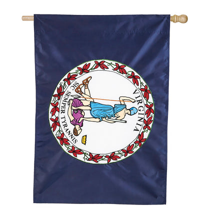 Virginia State Flag House Applique Flag
