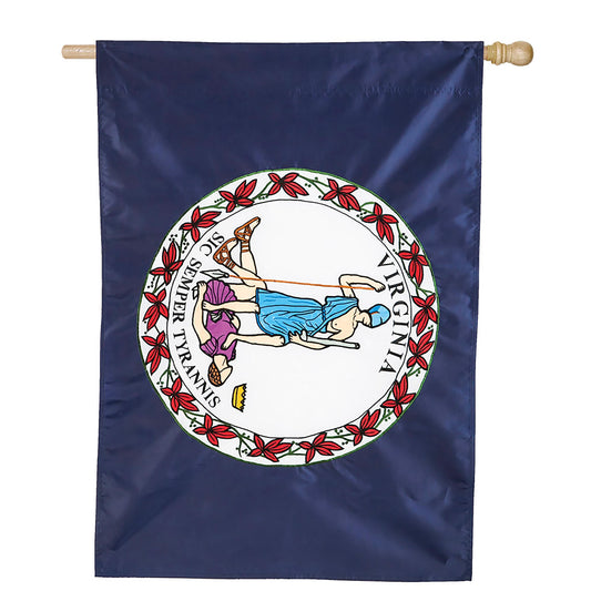 Virginia State Flag House Applique Flag