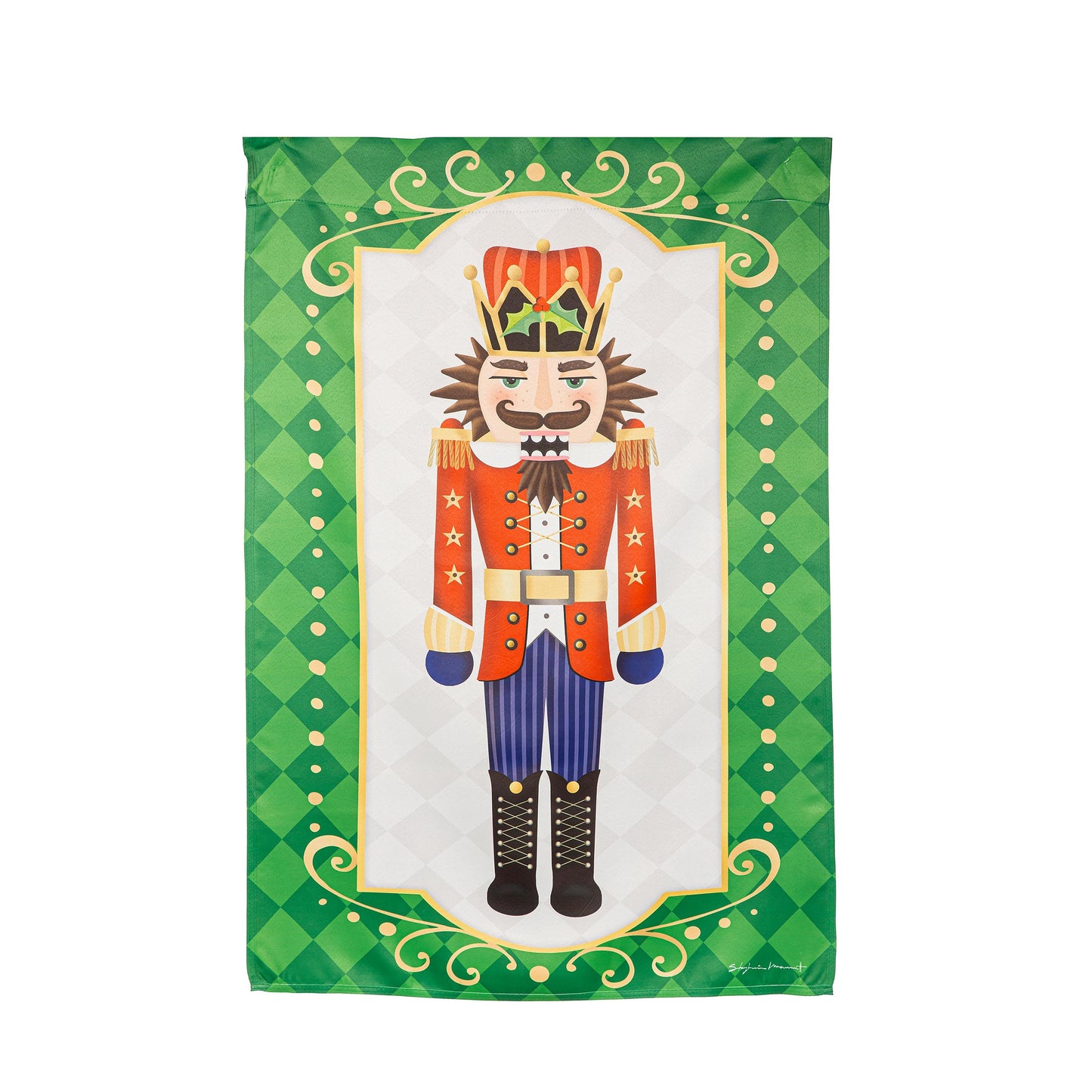 Trio Nutcracker Reversible Suede House Flag