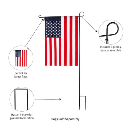 Iron House Flag Stand