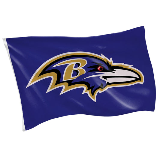 3'x5' Single Sided Flag w/ 2 Grommets, Baltimore Ravens