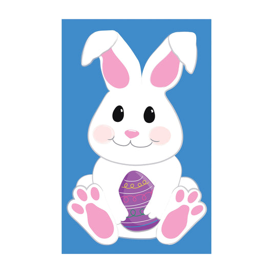 Happy Bunny Basic Applique House Flag