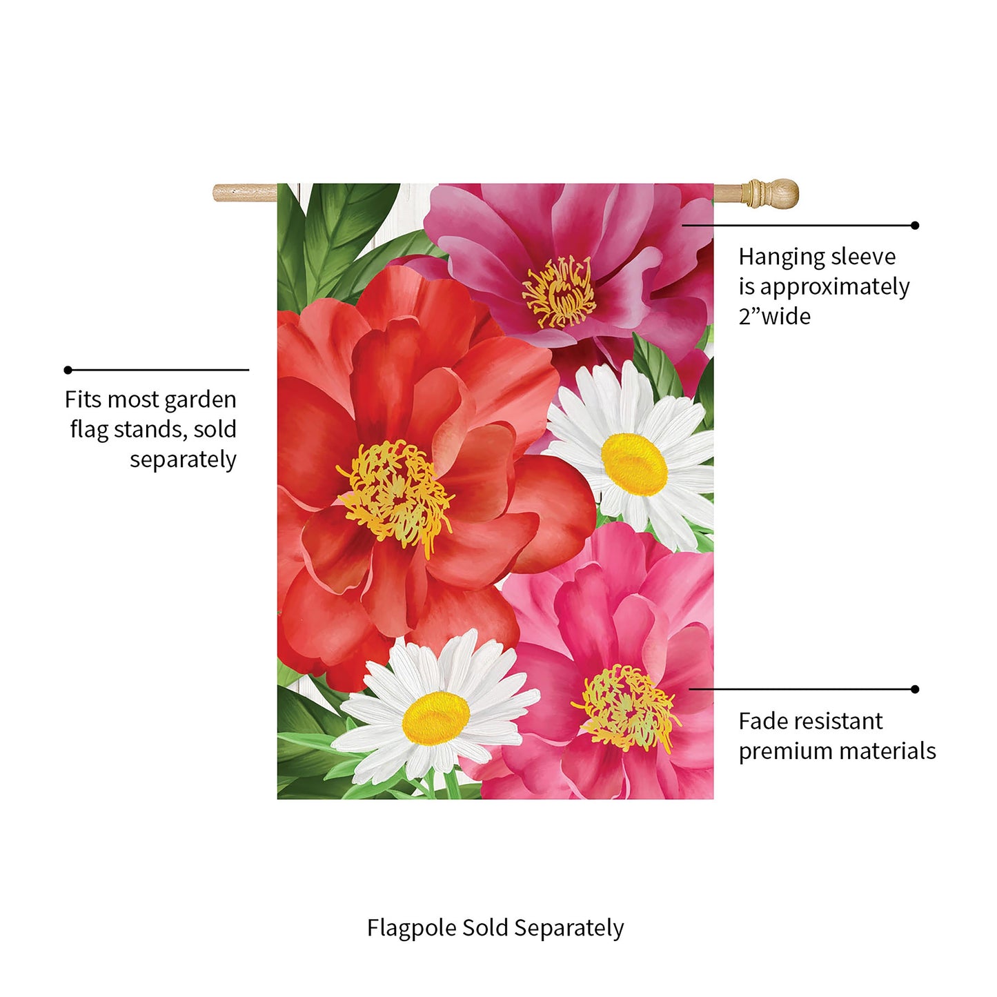 Blooming House Suede Flag