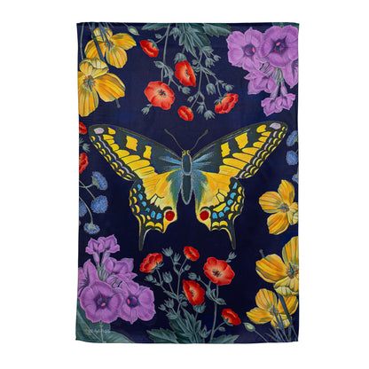 Butterfly Garden Suede House Flag