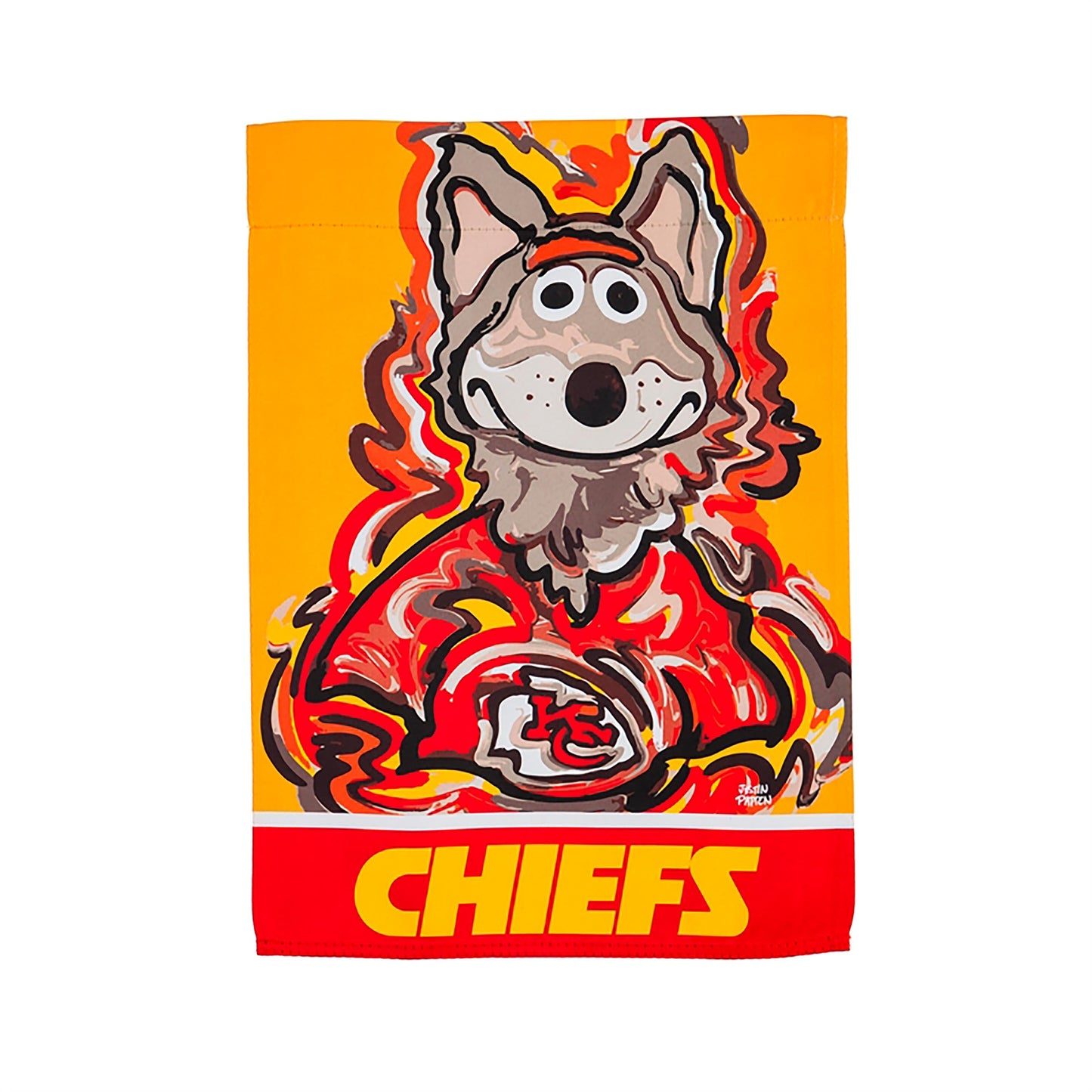Kansas City Chiefs Justin Patten Suede Garden Flag
