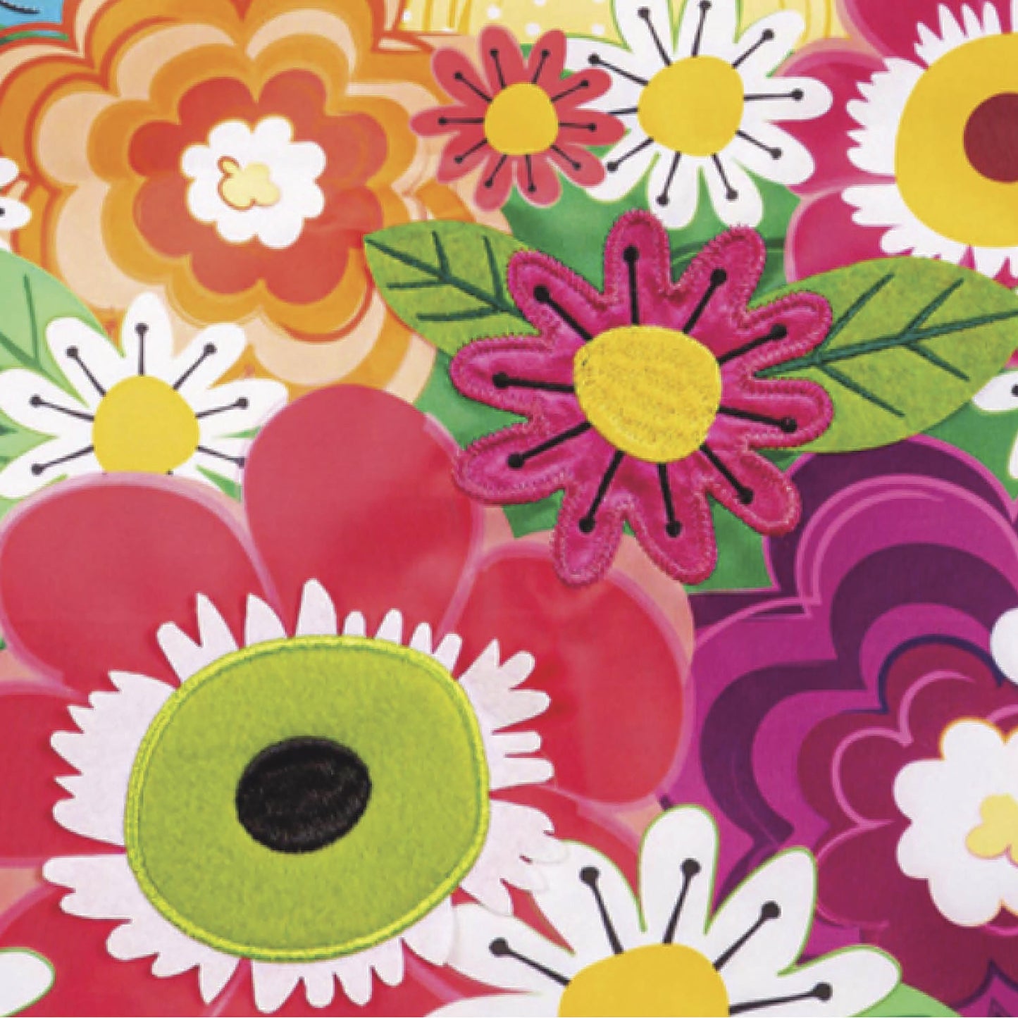 Hello Sunshine Applique Garden Flag