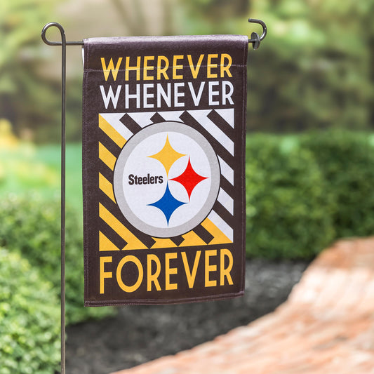 Pittsburgh Steelers WWF Fan Garden Flag