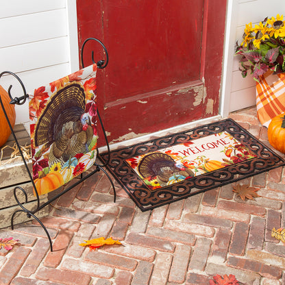November Turkey Garden Suede Flag
