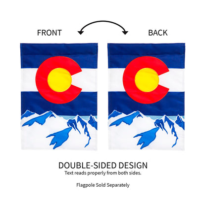 Colorado State Garden Applique Flag