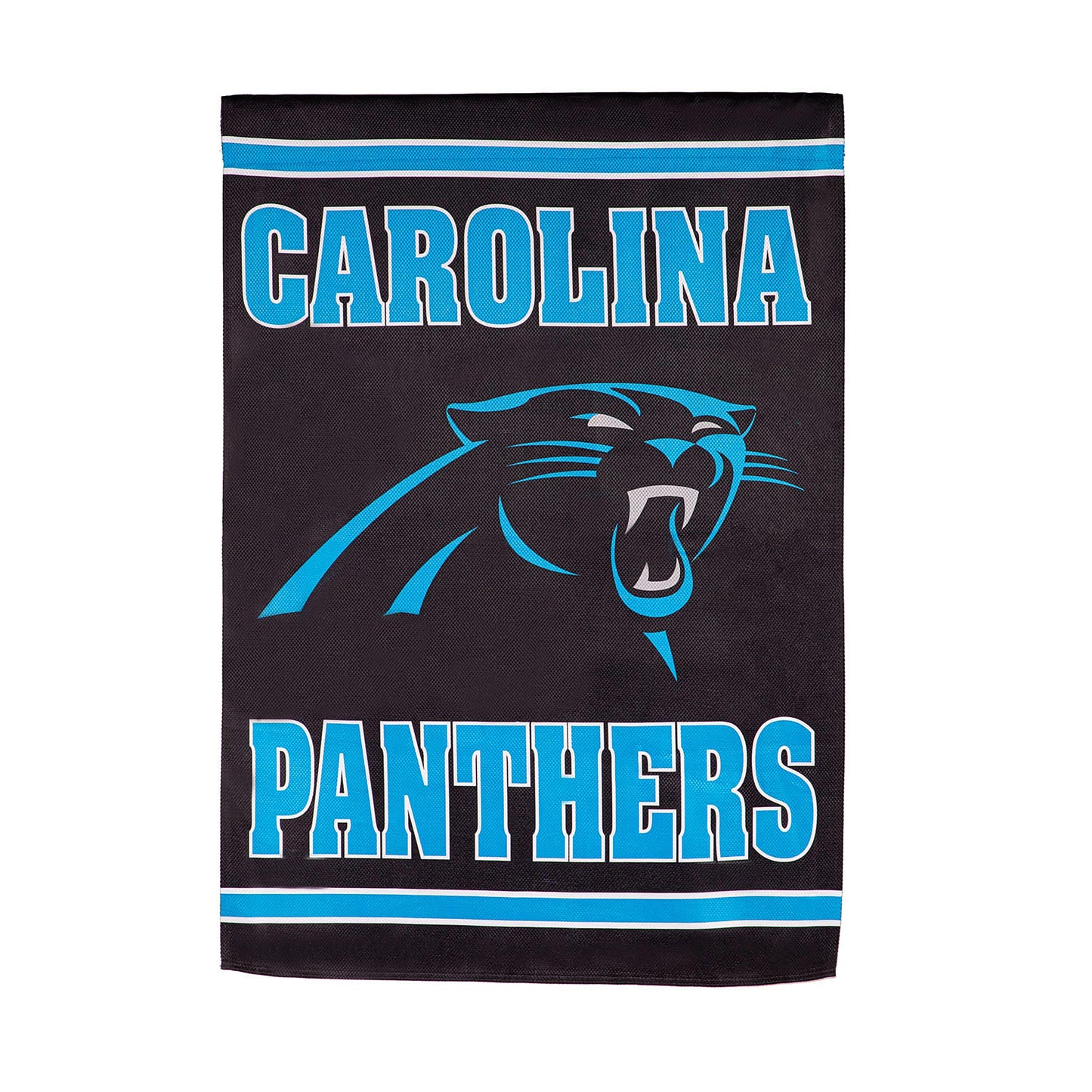 Embossed Suede Flag, House Size, Carolina Panthers
