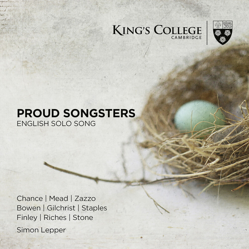 Proud Songsters: English Solo Song - Proud Songsters: English Solo Song [CD]