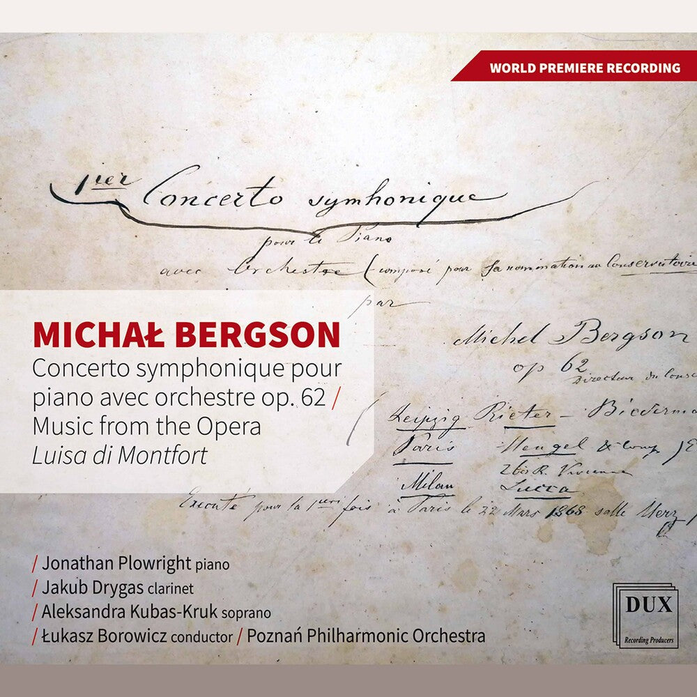 Bergson / Plowright / Borowicz - Concerto Symphonique [CD]