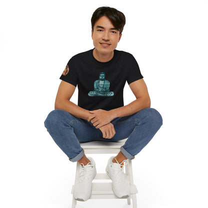 Fine Art Buddha Chalk Drawing Print Unisex Ultra Cotton Tee