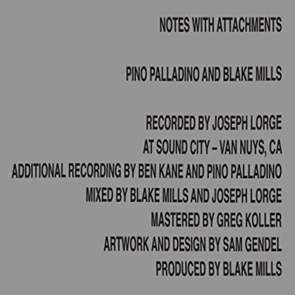 Pino Palladino and Blake Mills - Notes With Attachments [LP] Vinyl Record