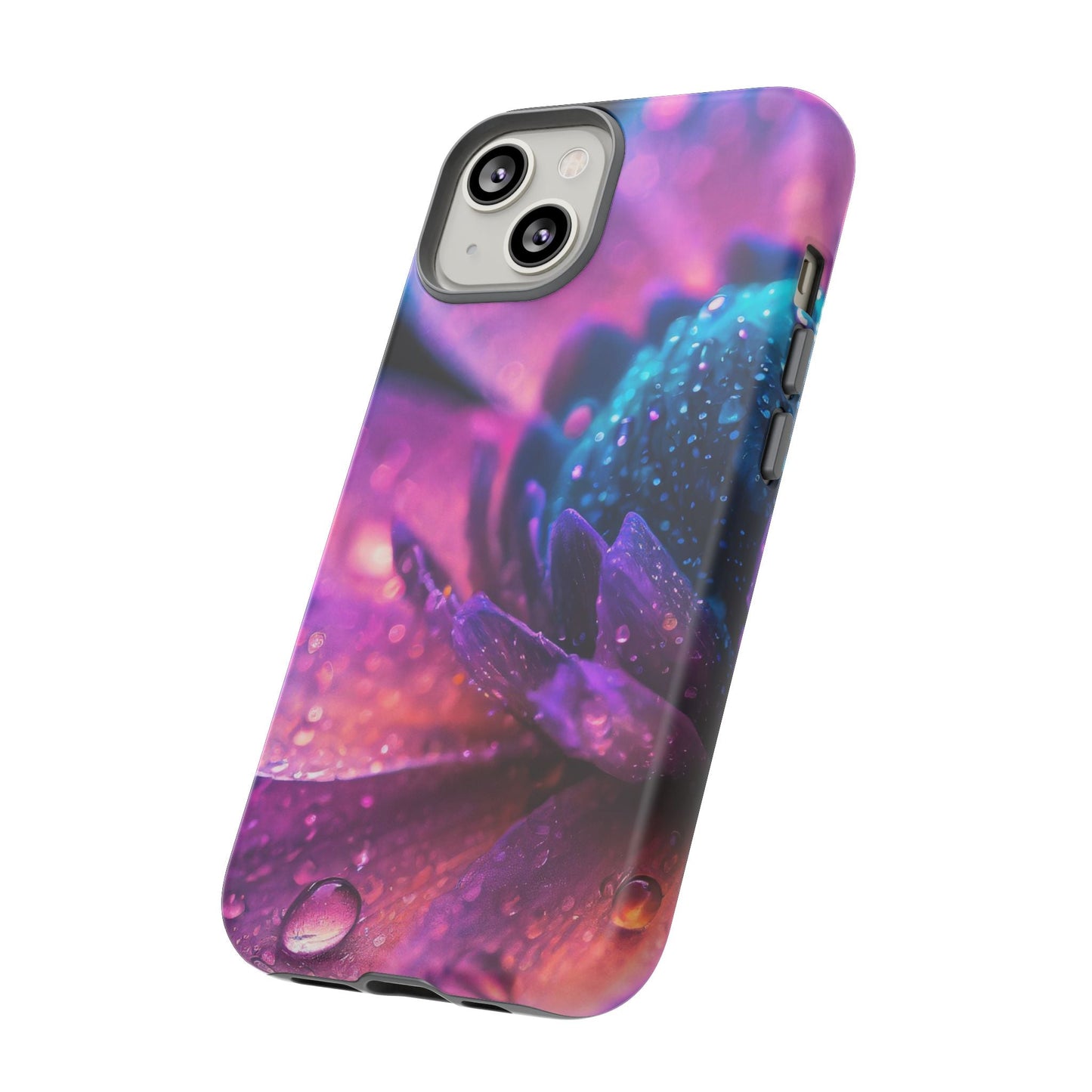 Vibrant Blue And Purple Flower Tough Phone Case