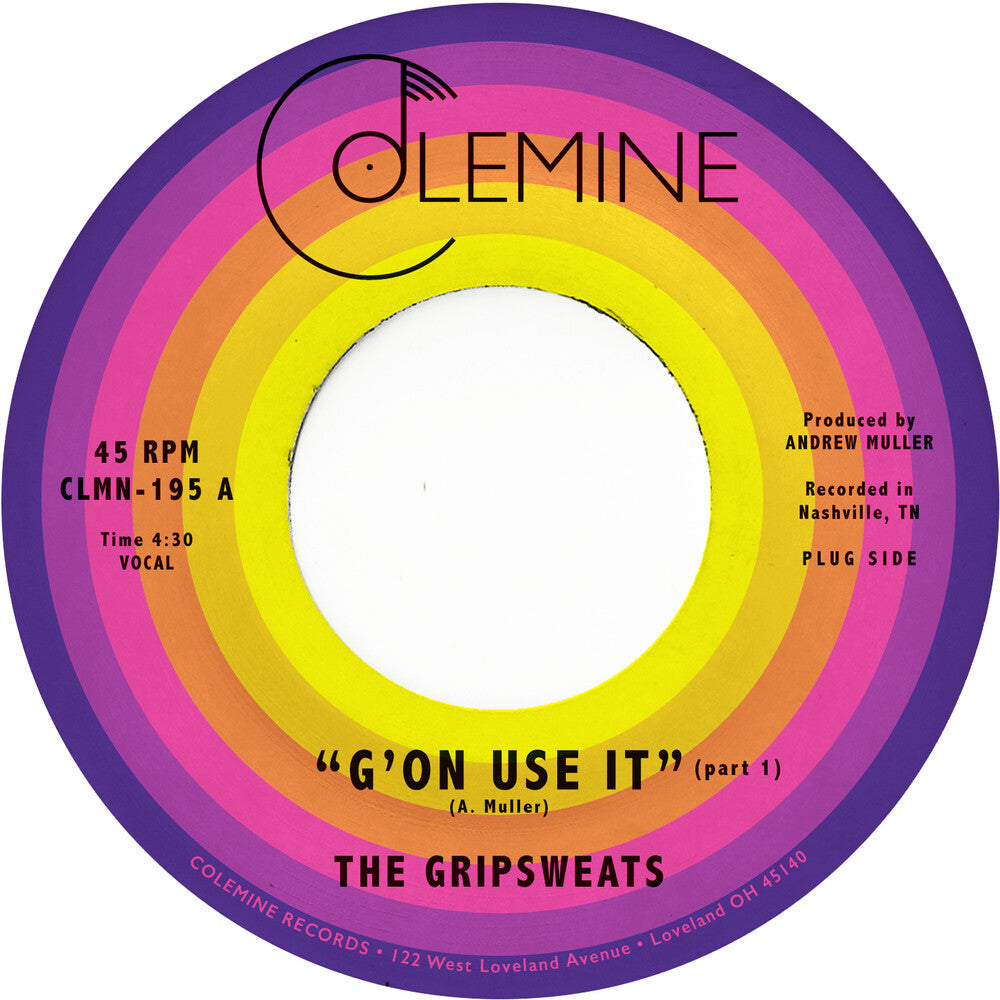 Gripsweats - G'on Use It [7" Vinyl]