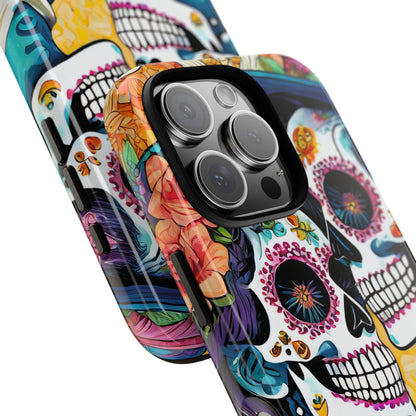 Loving Sugar Skull Couple Tough Phone Case