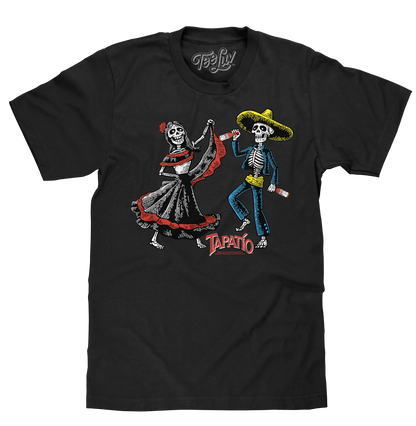 Tapatio Hot Sauce Day Of The Dead T-Shirt - Black