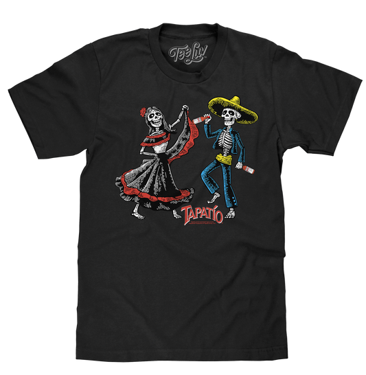 Tapatio Hot Sauce Day Of The Dead T-Shirt - Black