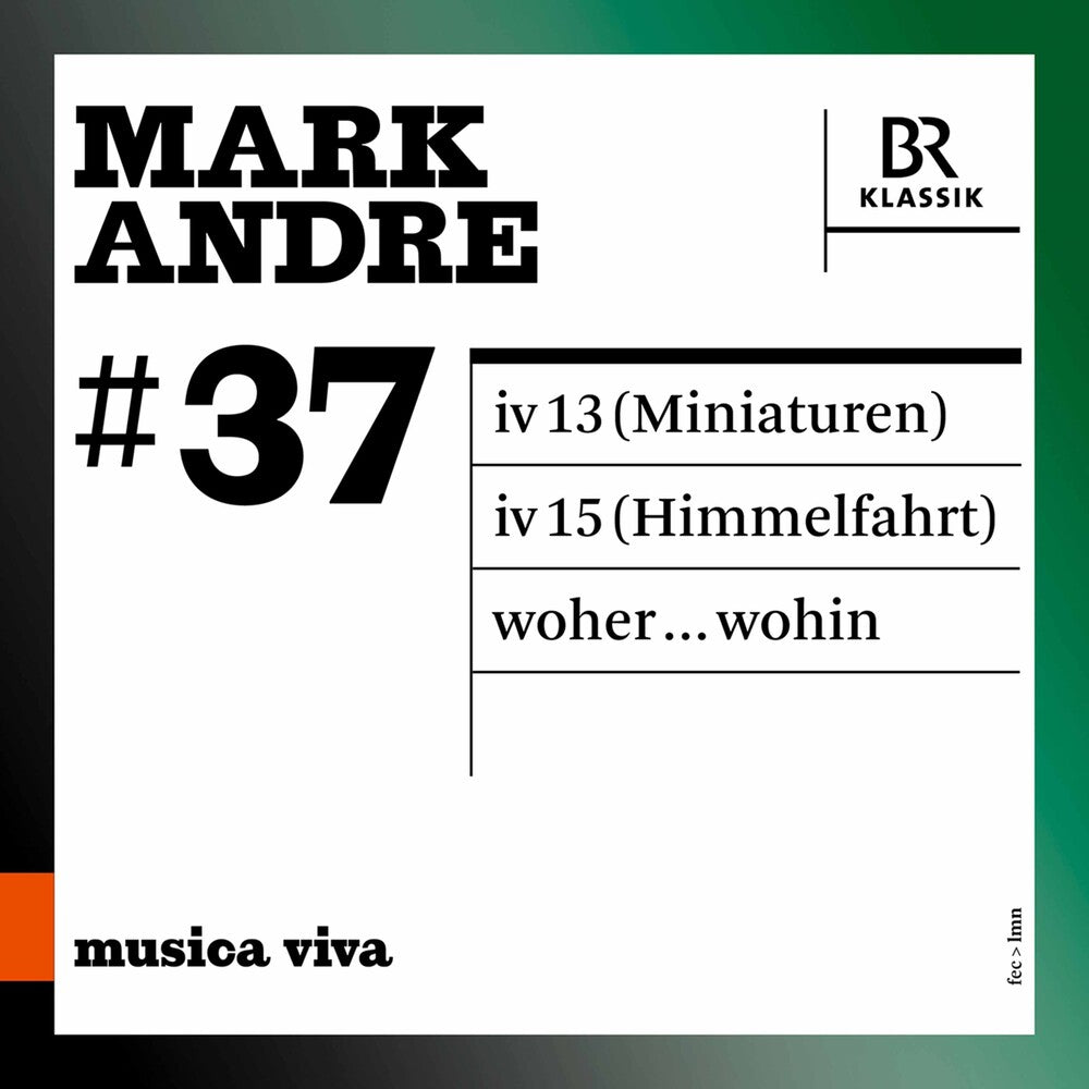 Andre / Arditti Quartet - Musica Viva 37 [CD]