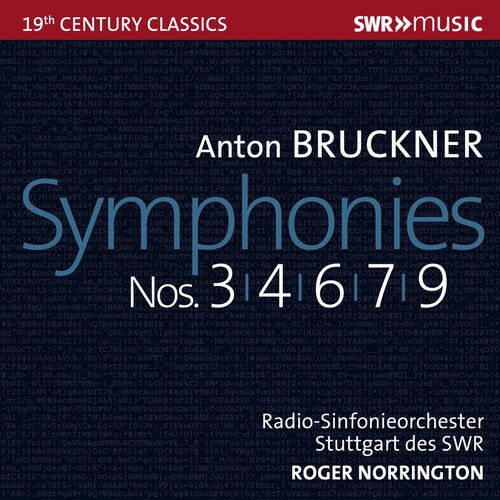 Bruckner / Norrington - Symphonies 3 4 6 7 & 9 - Music CD